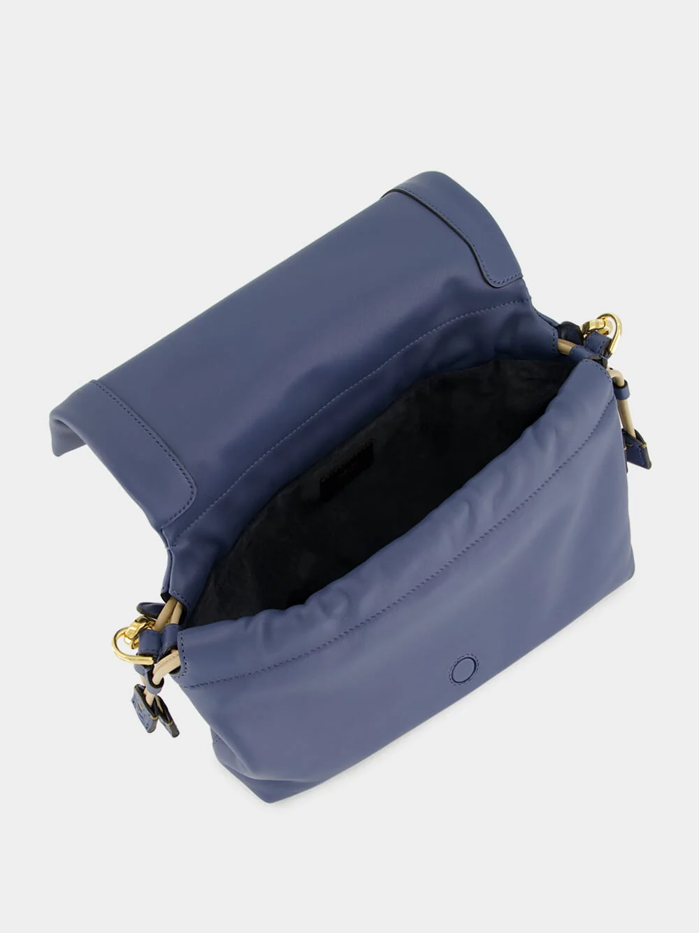 Blue Nappa Leather Mamma Baguette Bag - Image 6