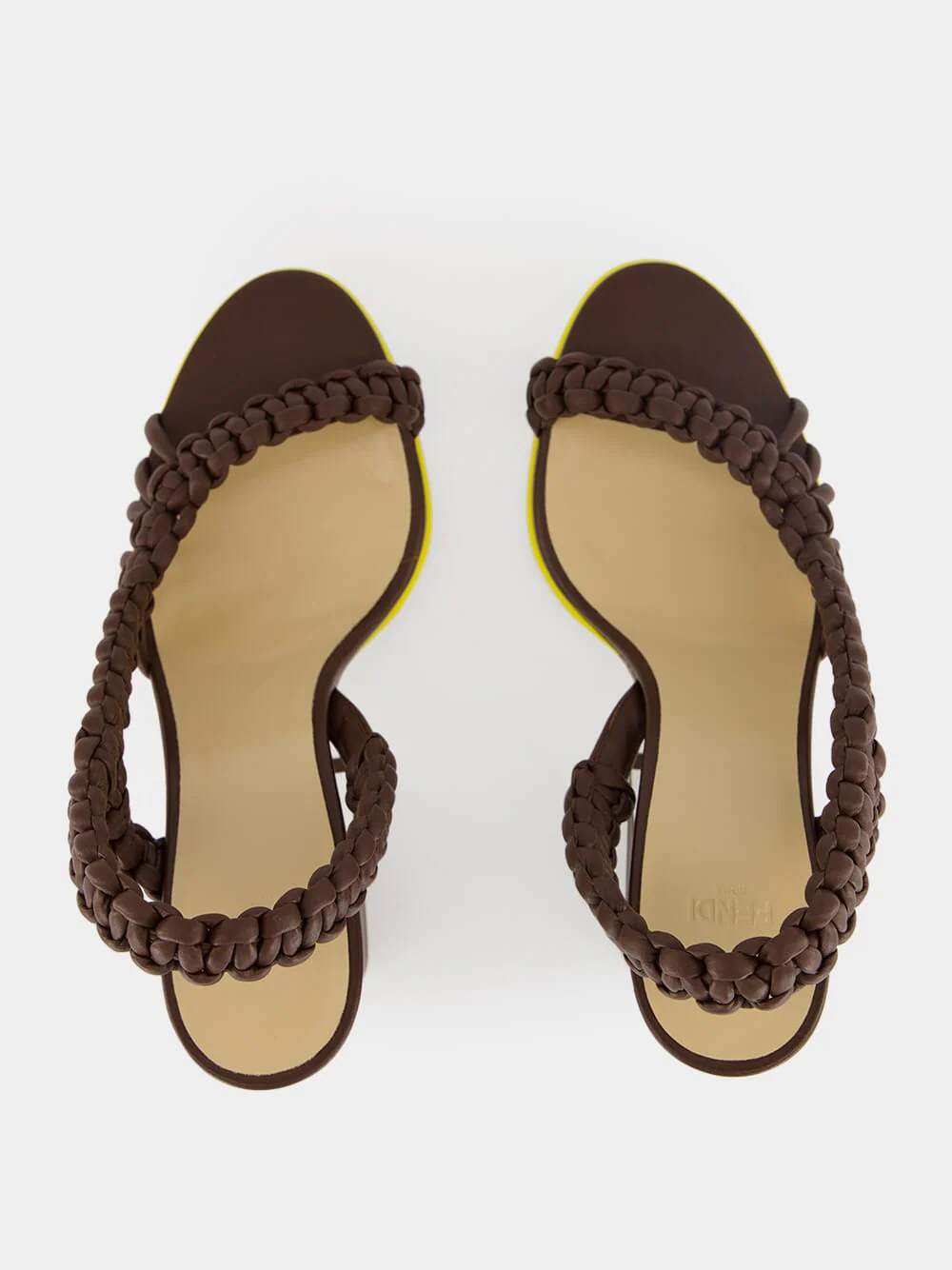 Brown Arco Braided Leather Sandals - Image 5