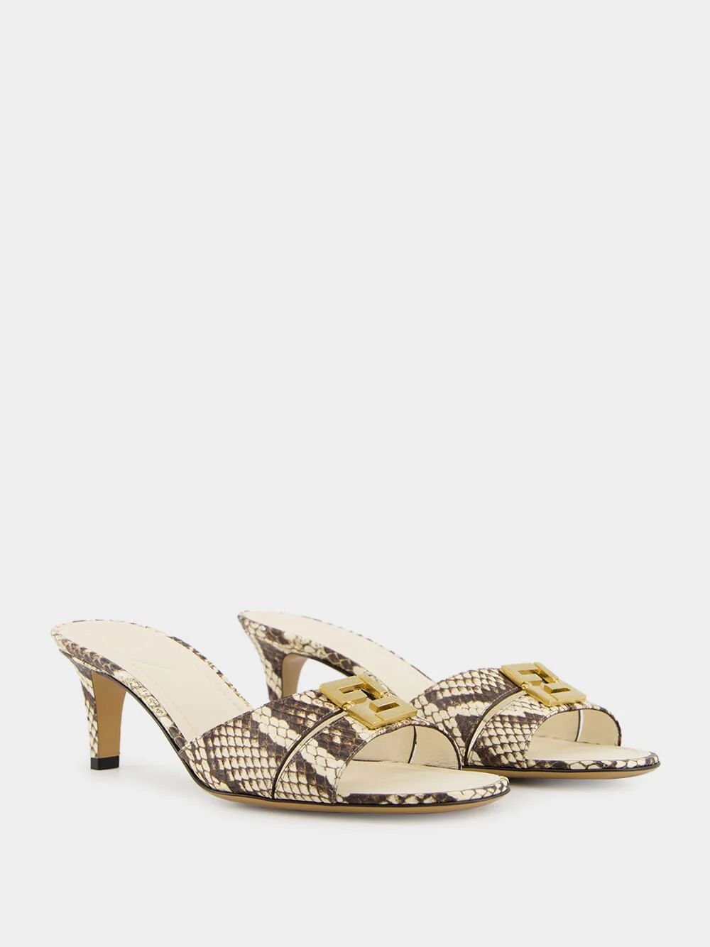 Brown Ayers Medium-Heeled Sandals - Image 4