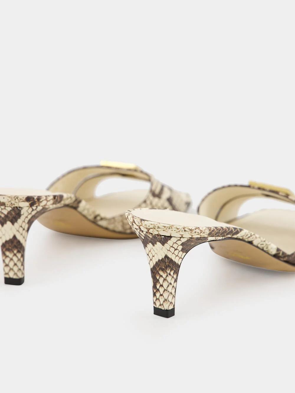 Brown Ayers Medium-Heeled Sandals - Image 7