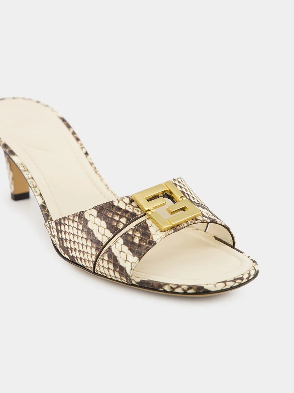Brown Ayers Medium-Heeled Sandals - Image 8