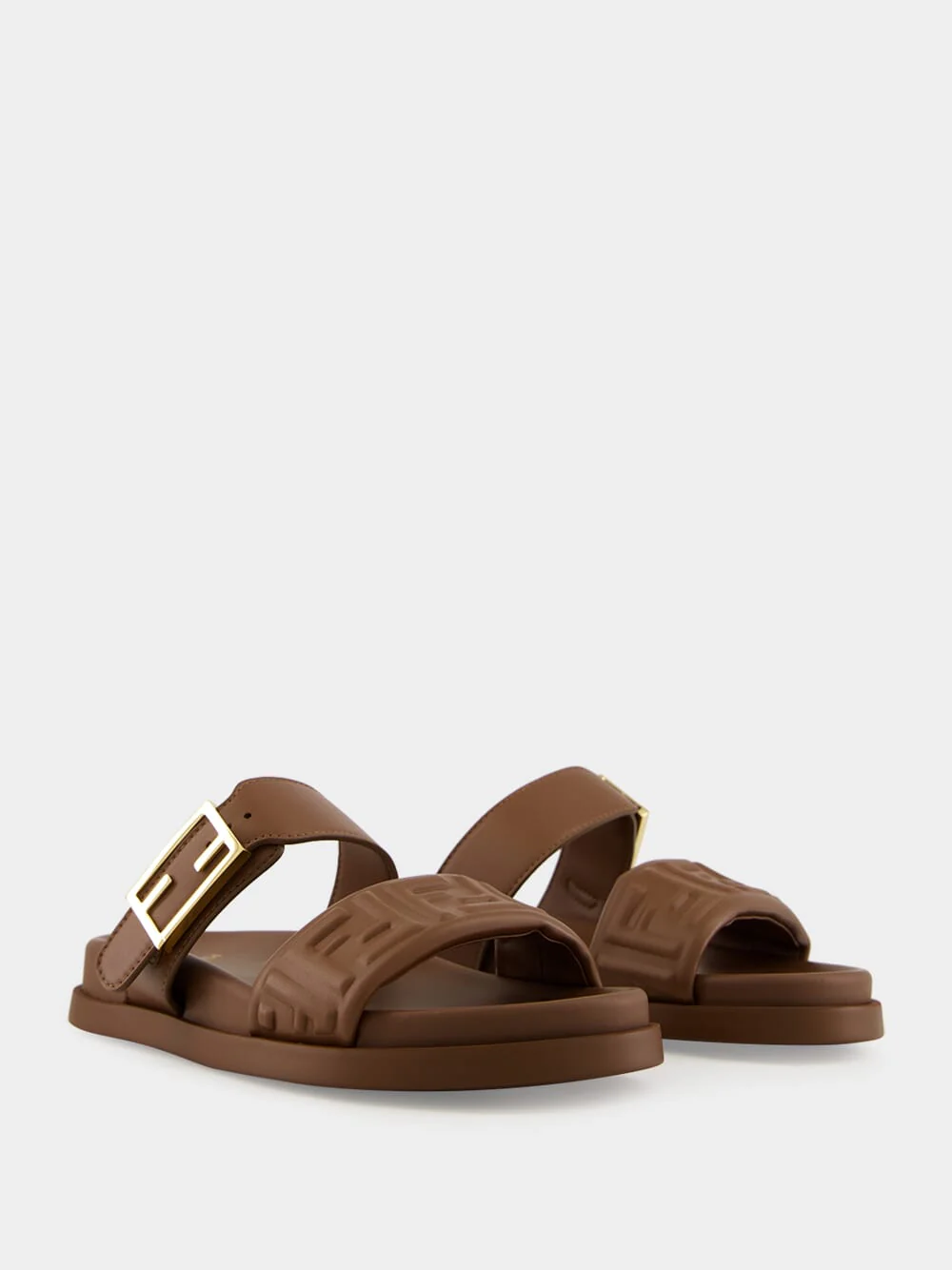 Brown Feel FF Nappa Sandals - Image 3