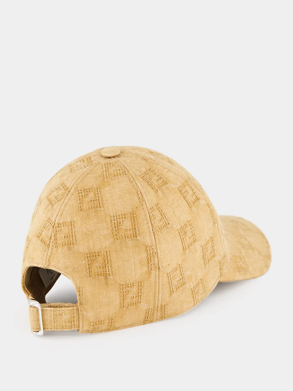 Brown FF Canvas Baseball Cap - Image 2