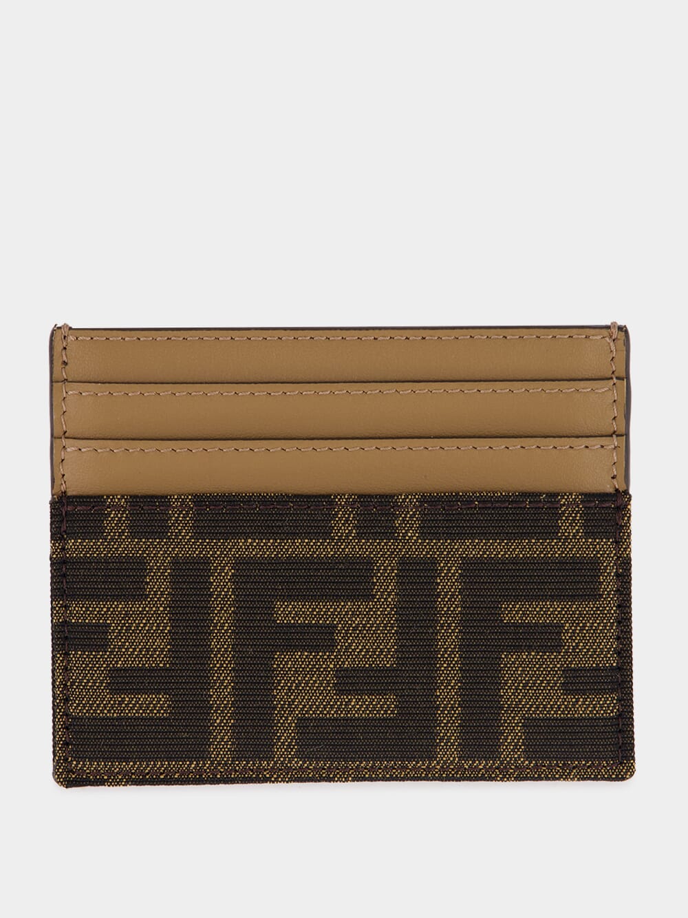 Brown FF Jacquard Baguette Card Case - Image 2