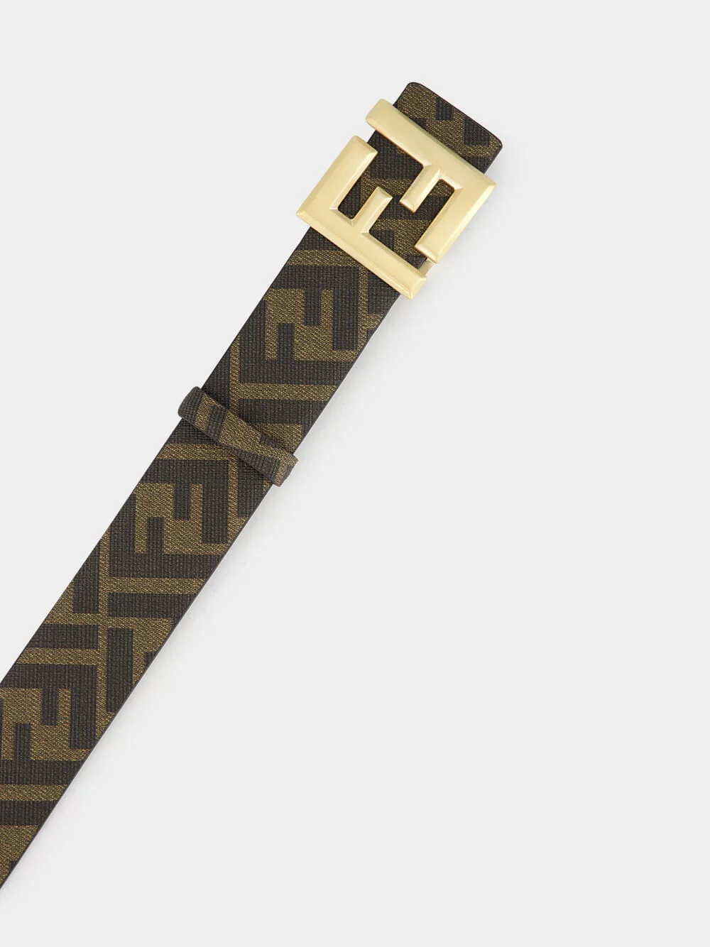 Brown FF Squared Reversible Belt - Image 4