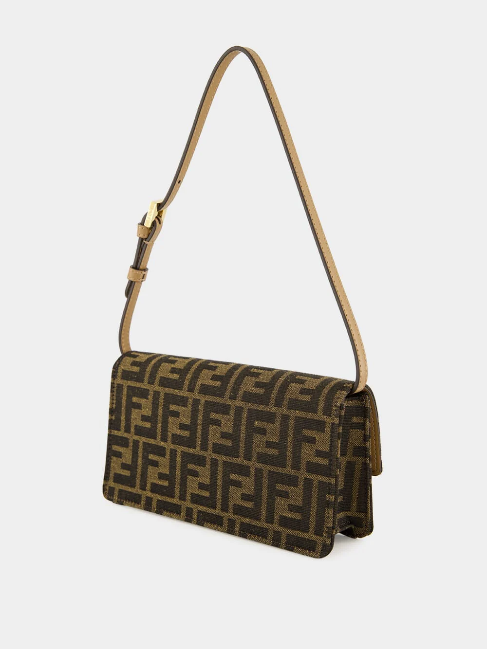 Brown FF Wallet On Chain Baguette - Image 5