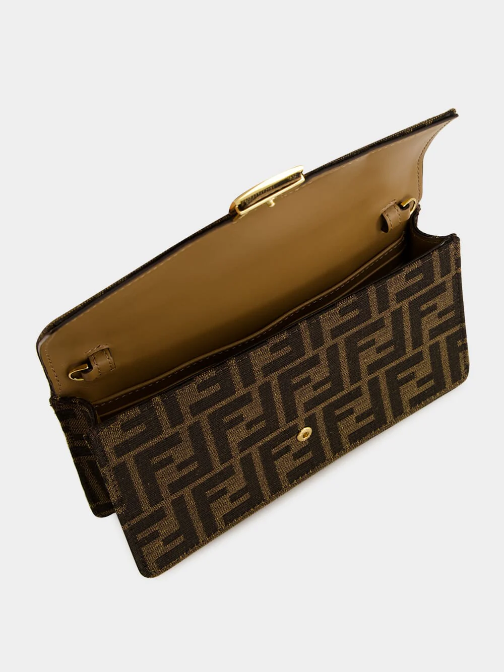 Brown FF Wallet On Chain Baguette - Image 6