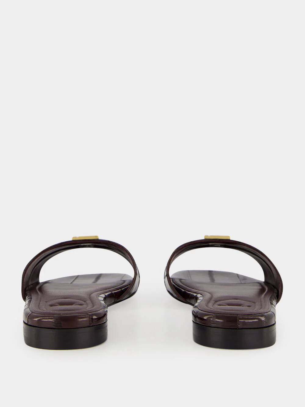 Brown FFold Leather Sandals - Image 5