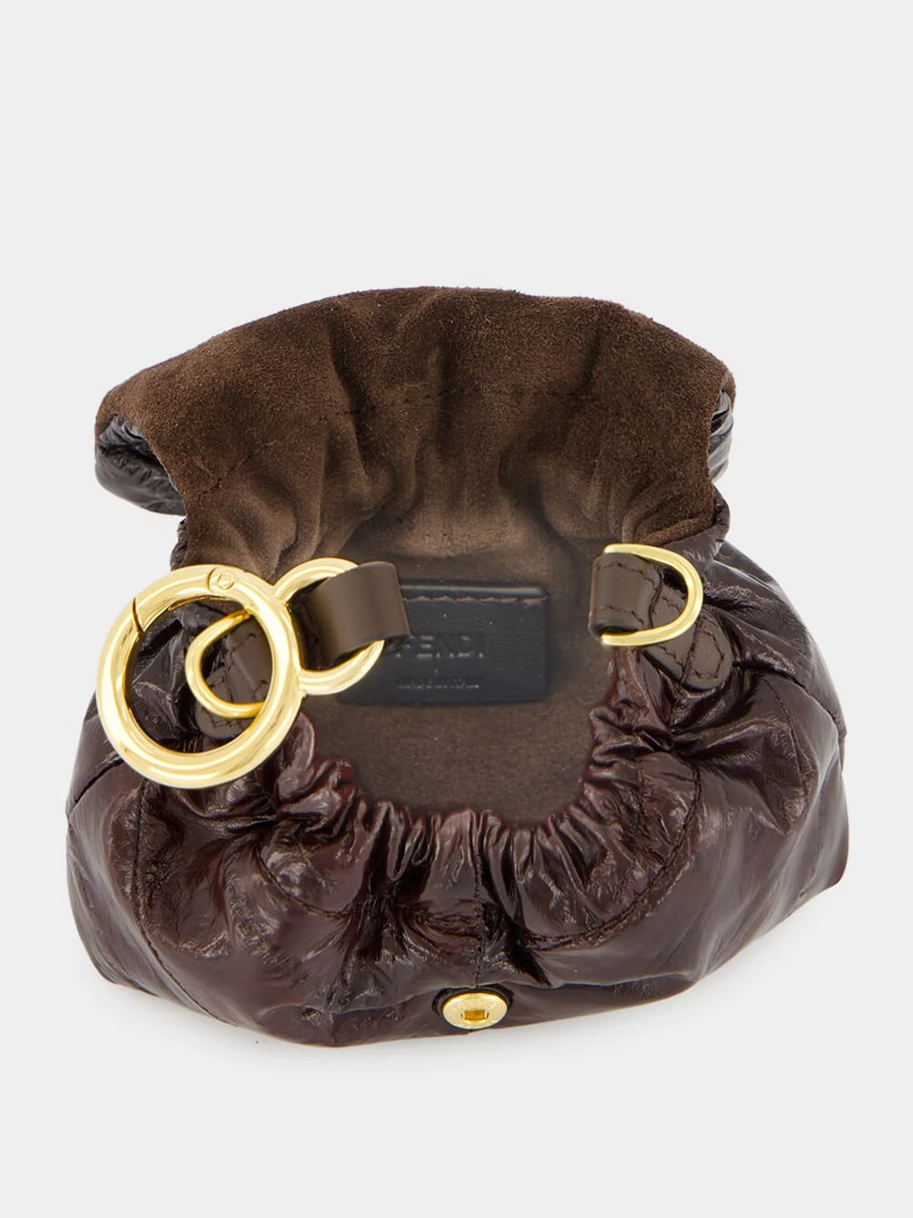 Brown Nano Mamma Baguette in Hagfish Leather - Image 7