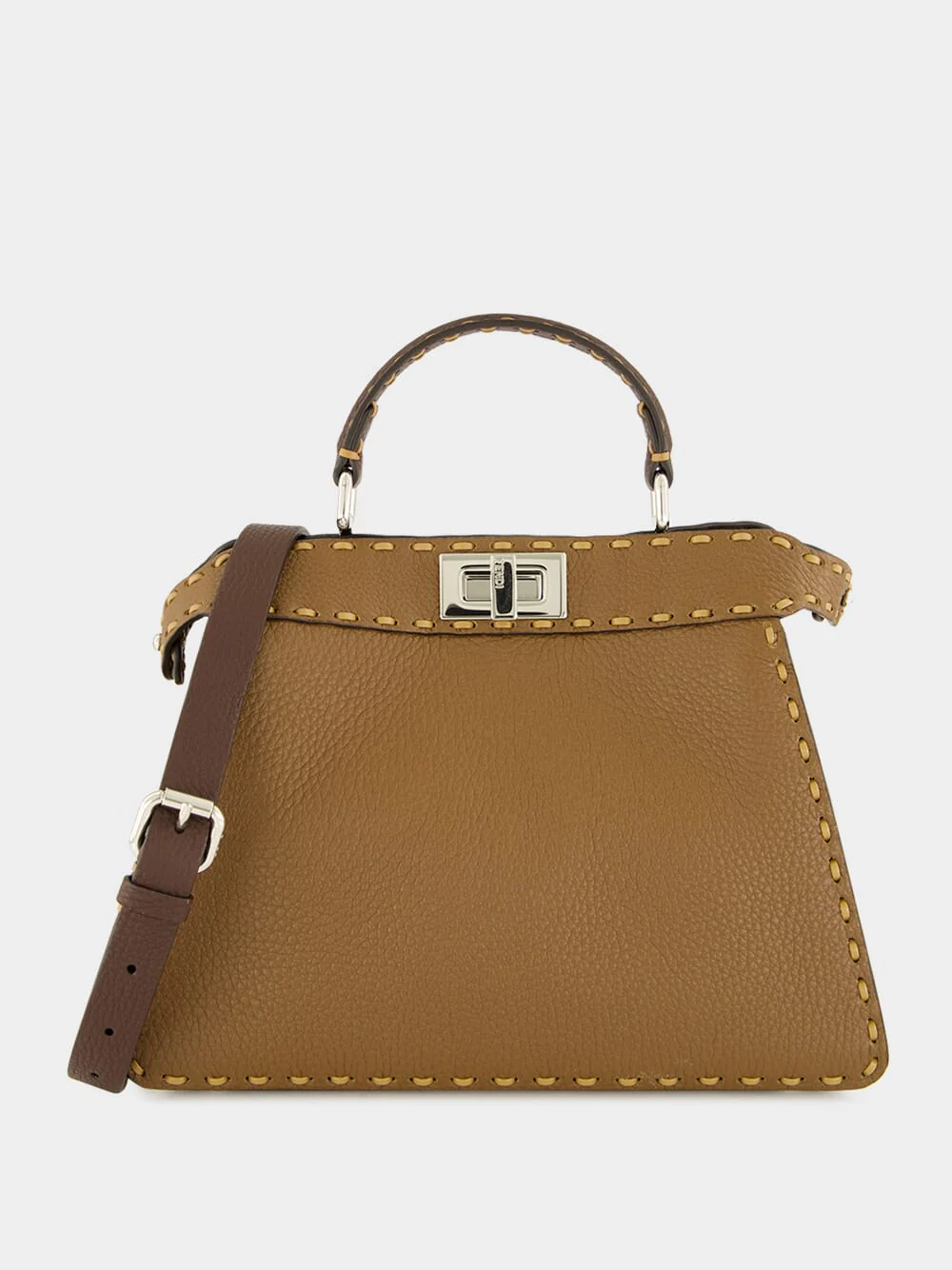 Brown Peekaboo ISeeU Small Selleria Bag - Image 2