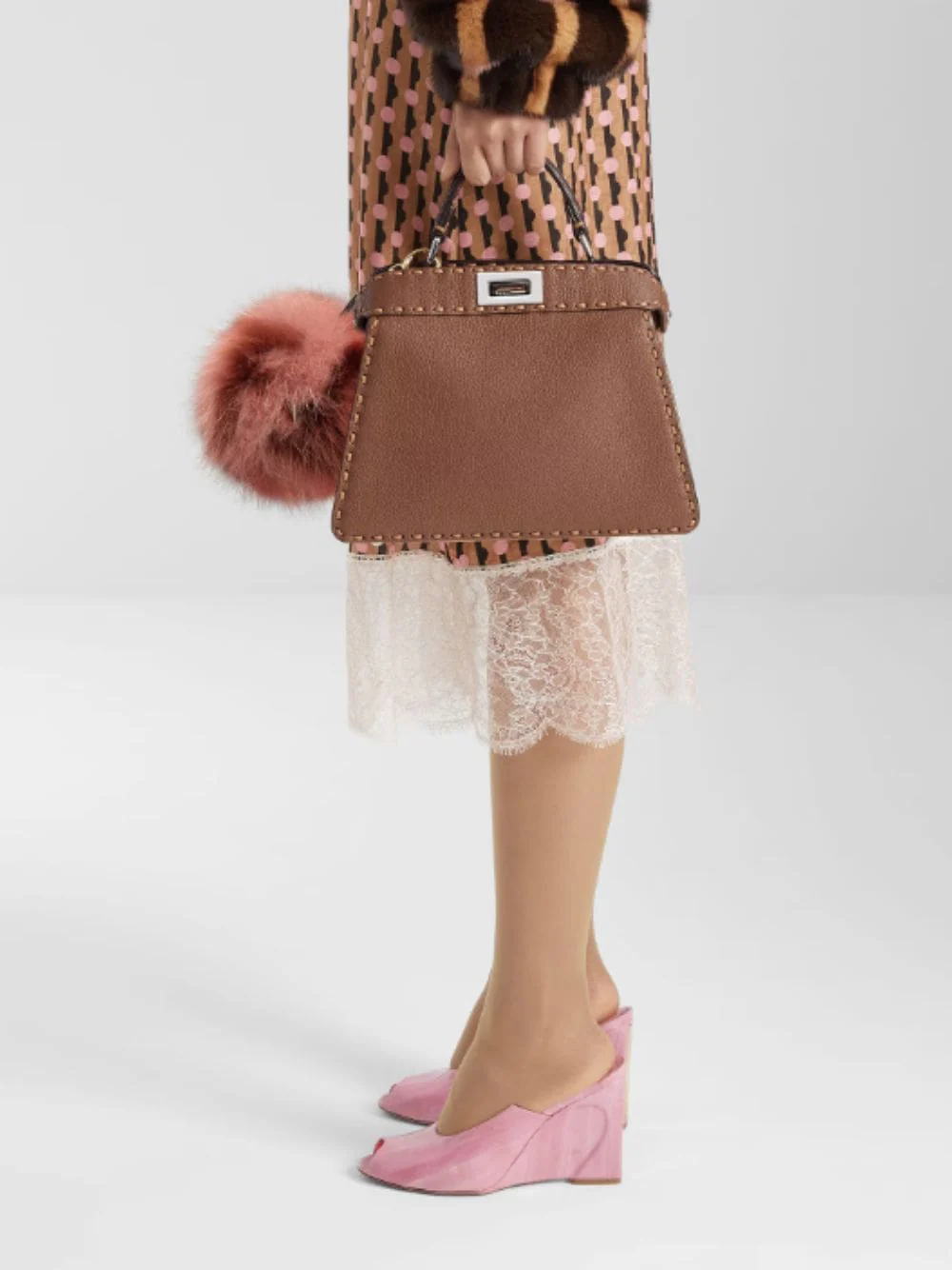 Brown Peekaboo ISeeU Small Selleria Bag - Image 3