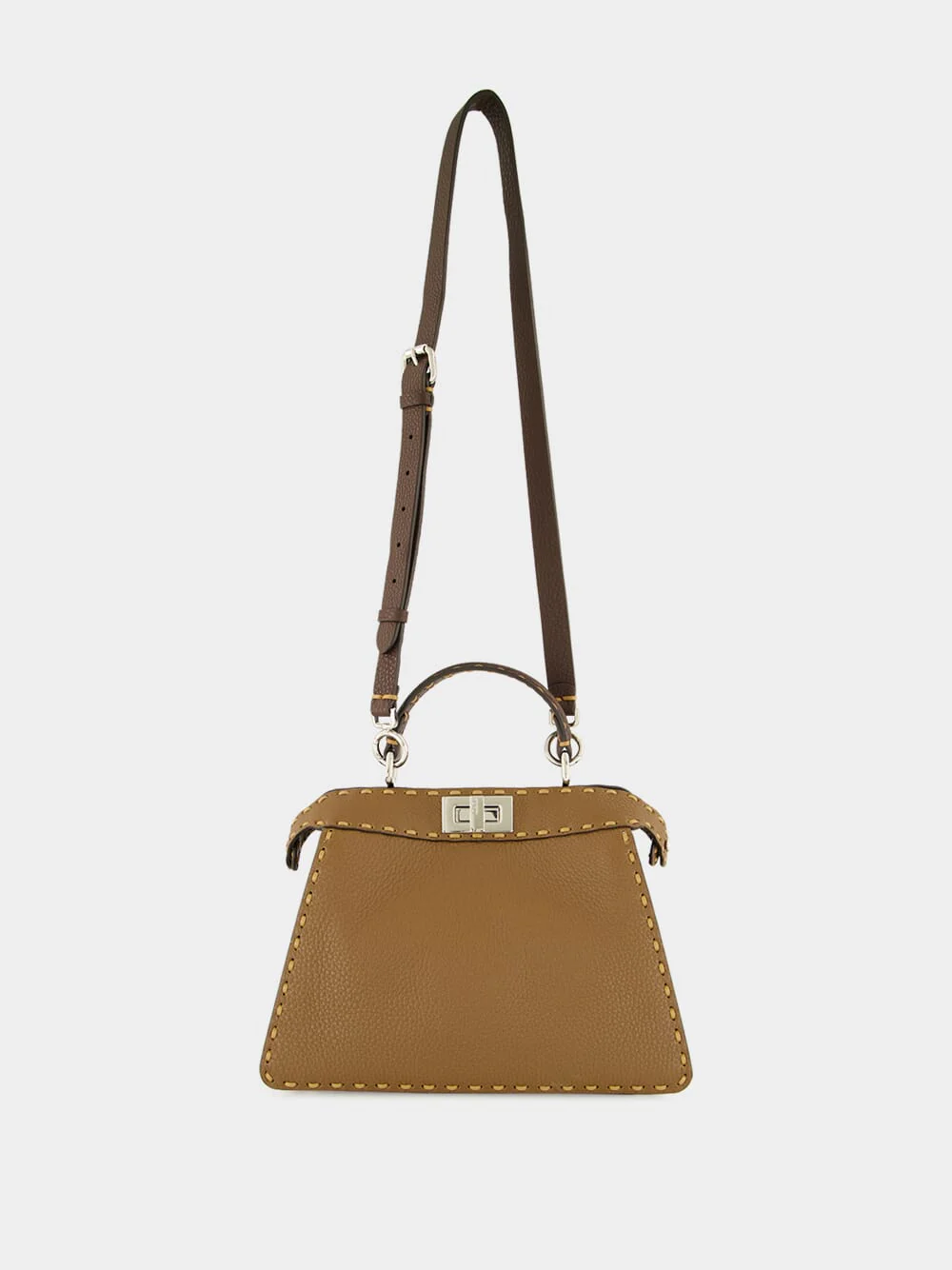 Brown Peekaboo ISeeU Small Selleria Bag - Image 4