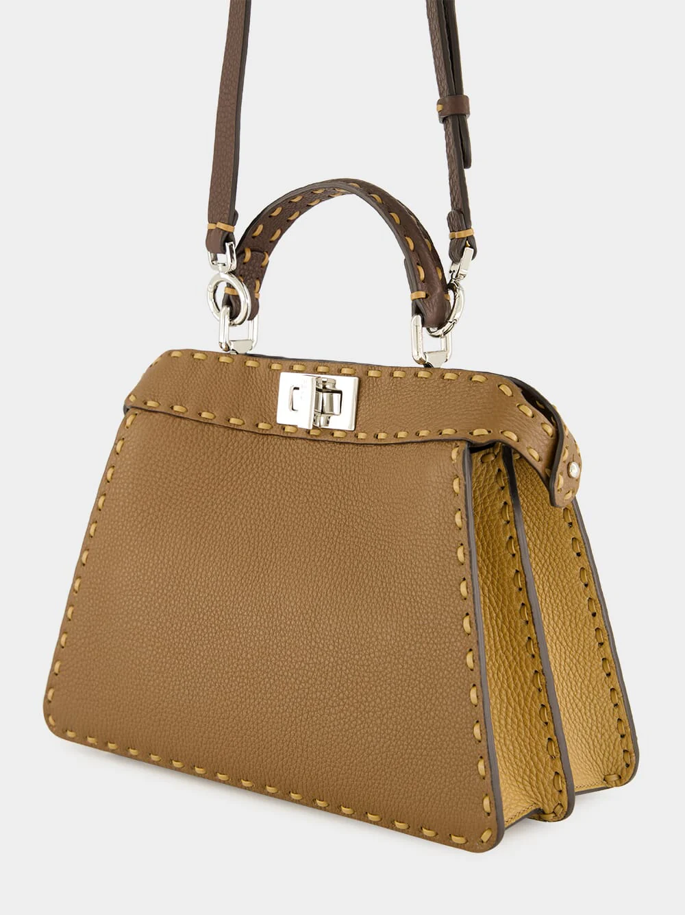 Brown Peekaboo ISeeU Small Selleria Bag - Image 7