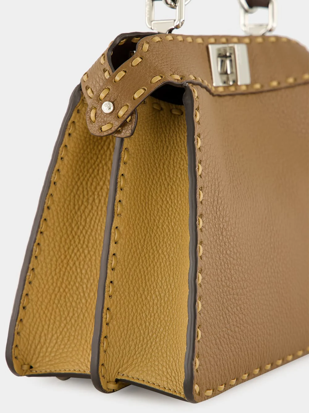 Brown Peekaboo ISeeU Small Selleria Bag - Image 9