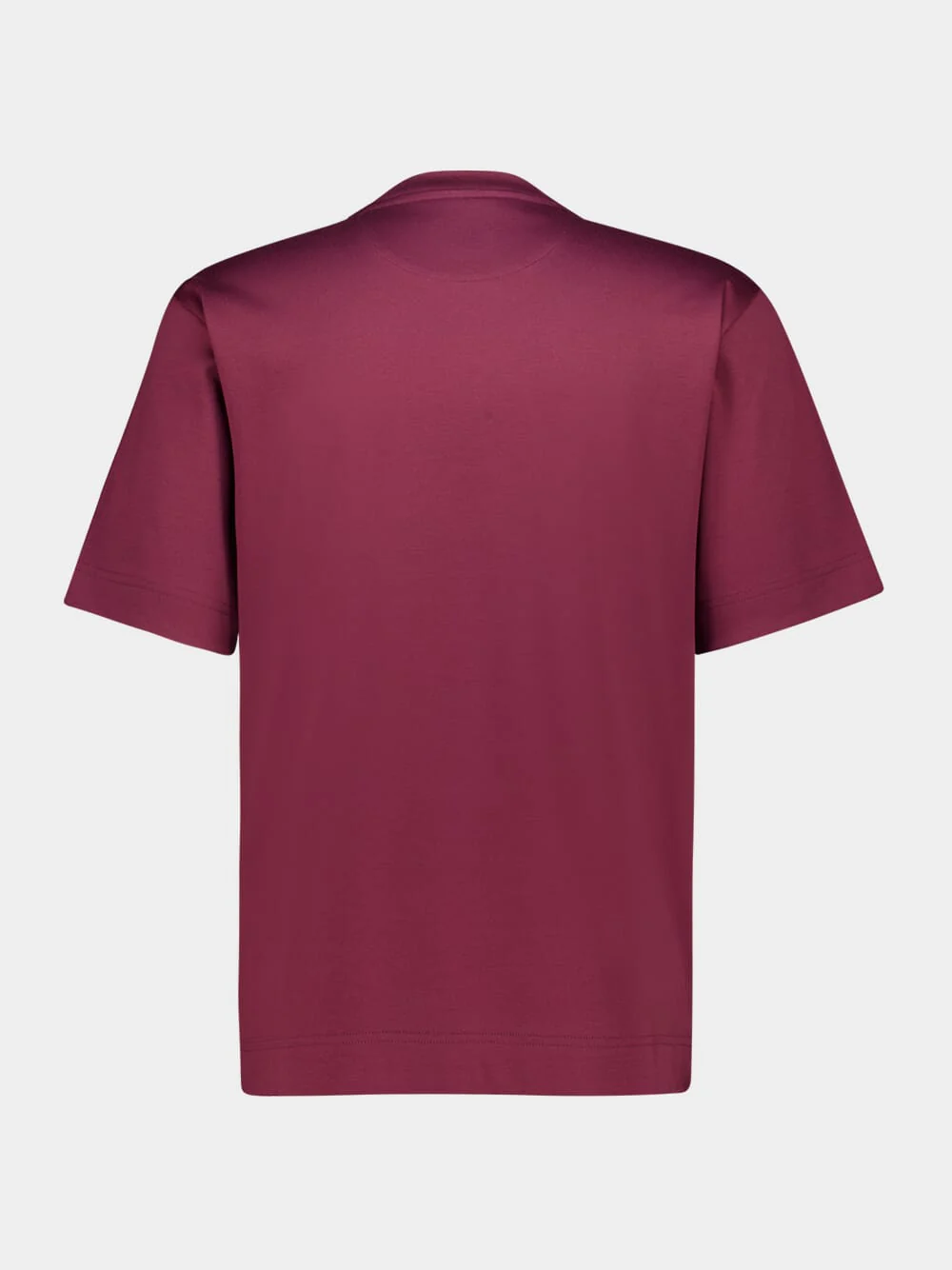 Burgundy Cotton T-Shirt - Image 2