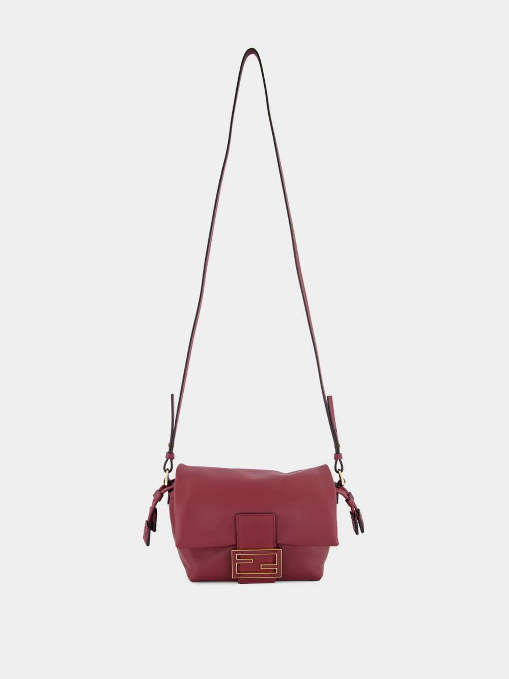 Burgundy Mamma Baguette Mini Bag - Image 3