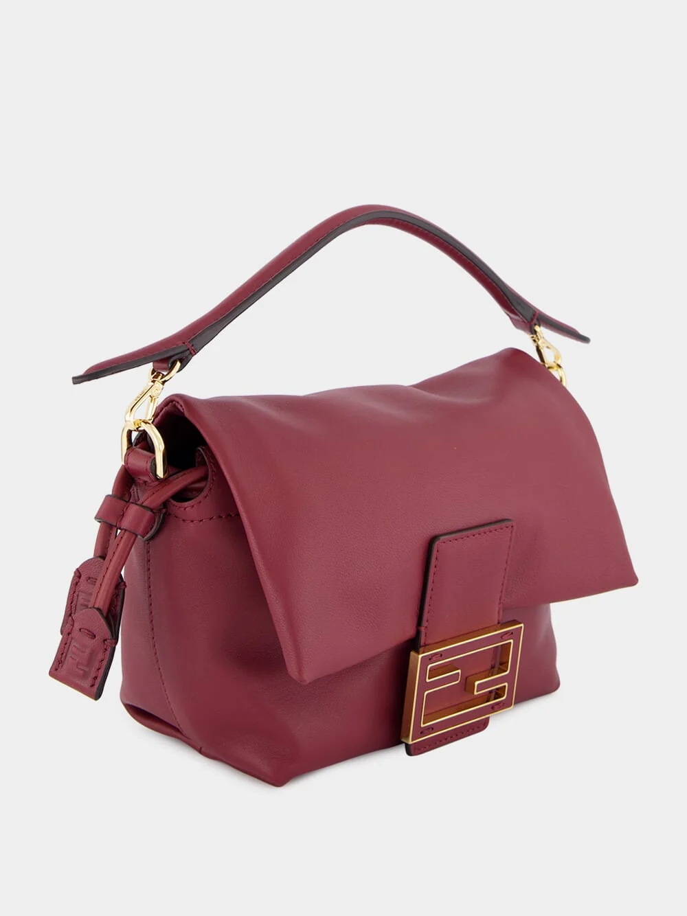 Burgundy Mamma Baguette Mini Bag - Image 4