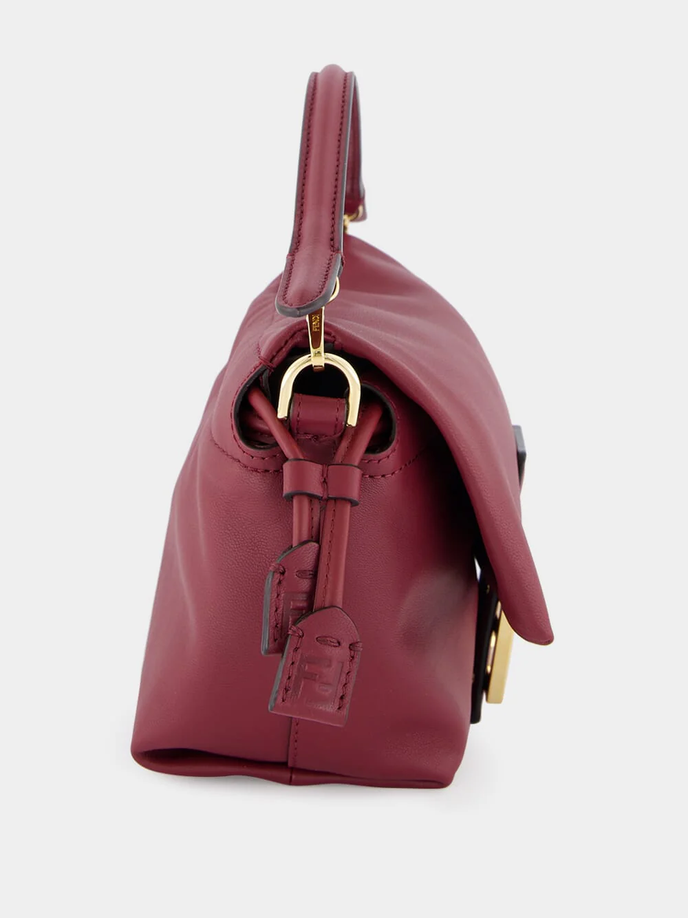Burgundy Mamma Baguette Mini Bag - Image 5