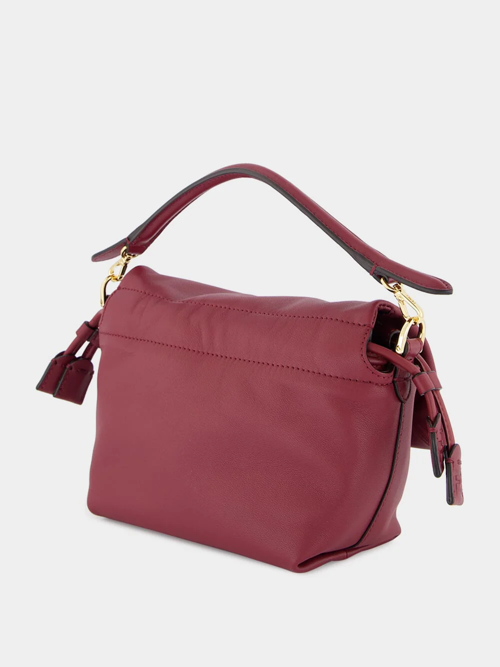 Burgundy Mamma Baguette Mini Bag - Image 6