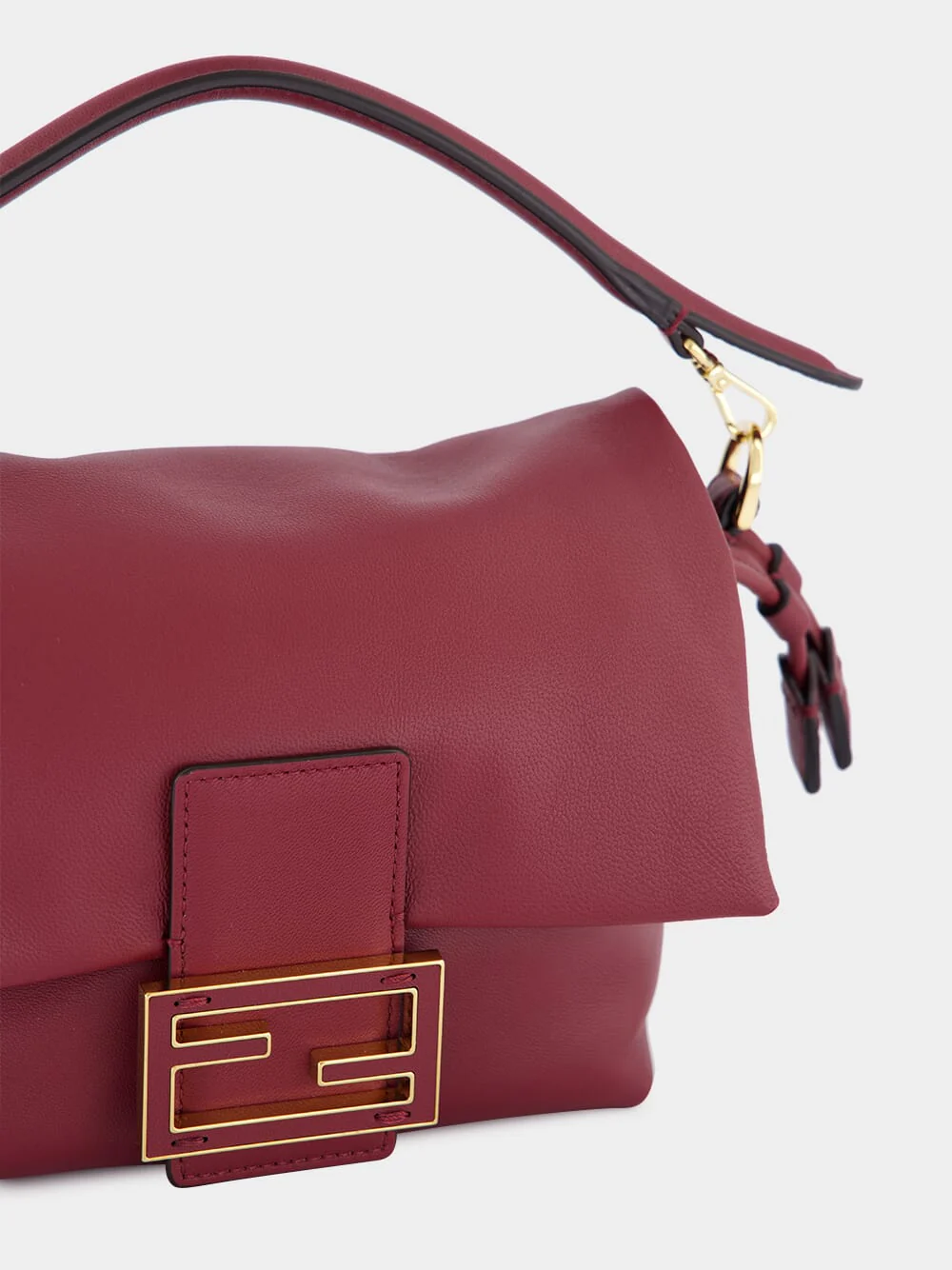 Burgundy Mamma Baguette Mini Bag - Image 8