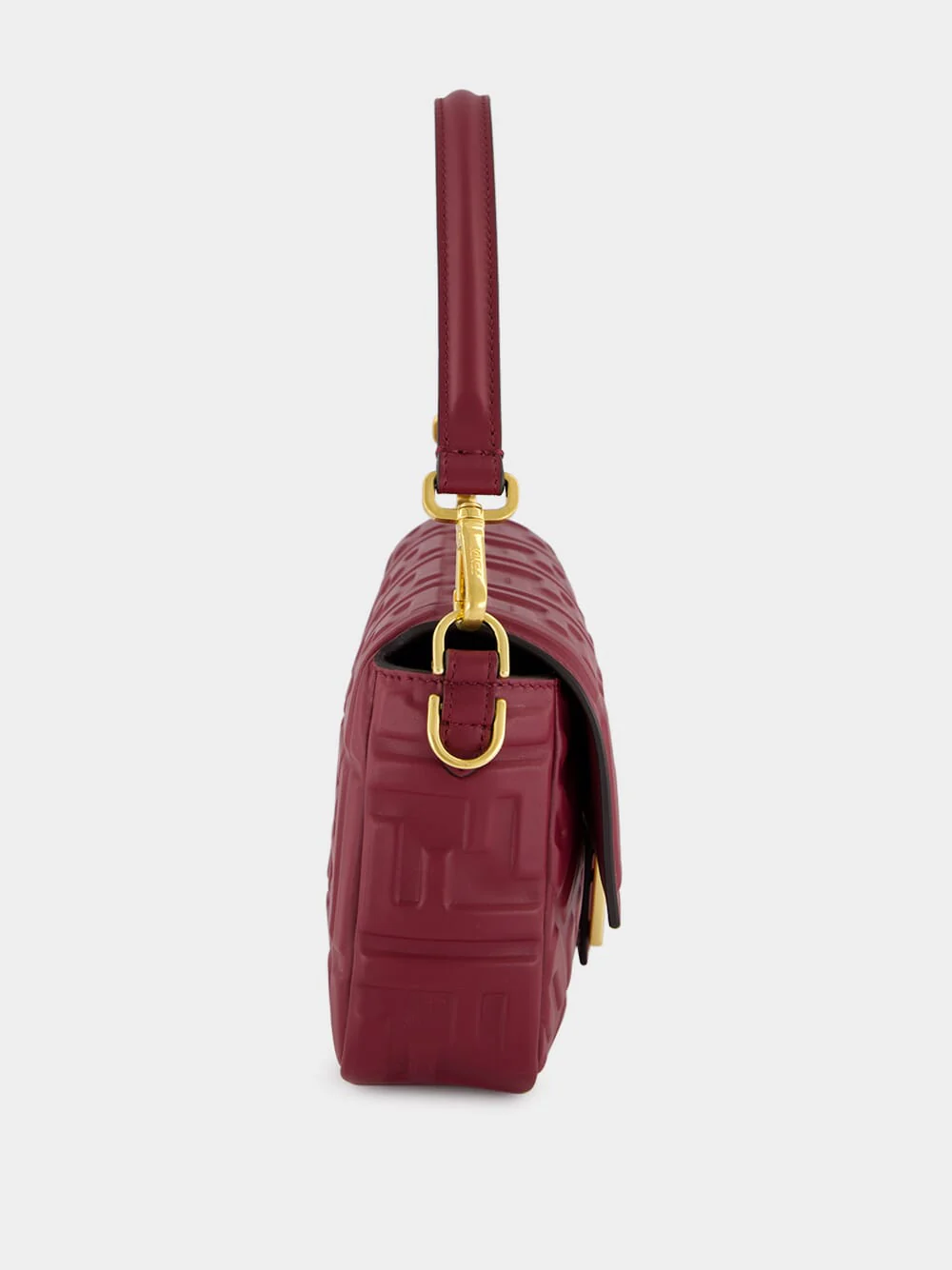 Burgundy Medium Baguette Bag - Image 5