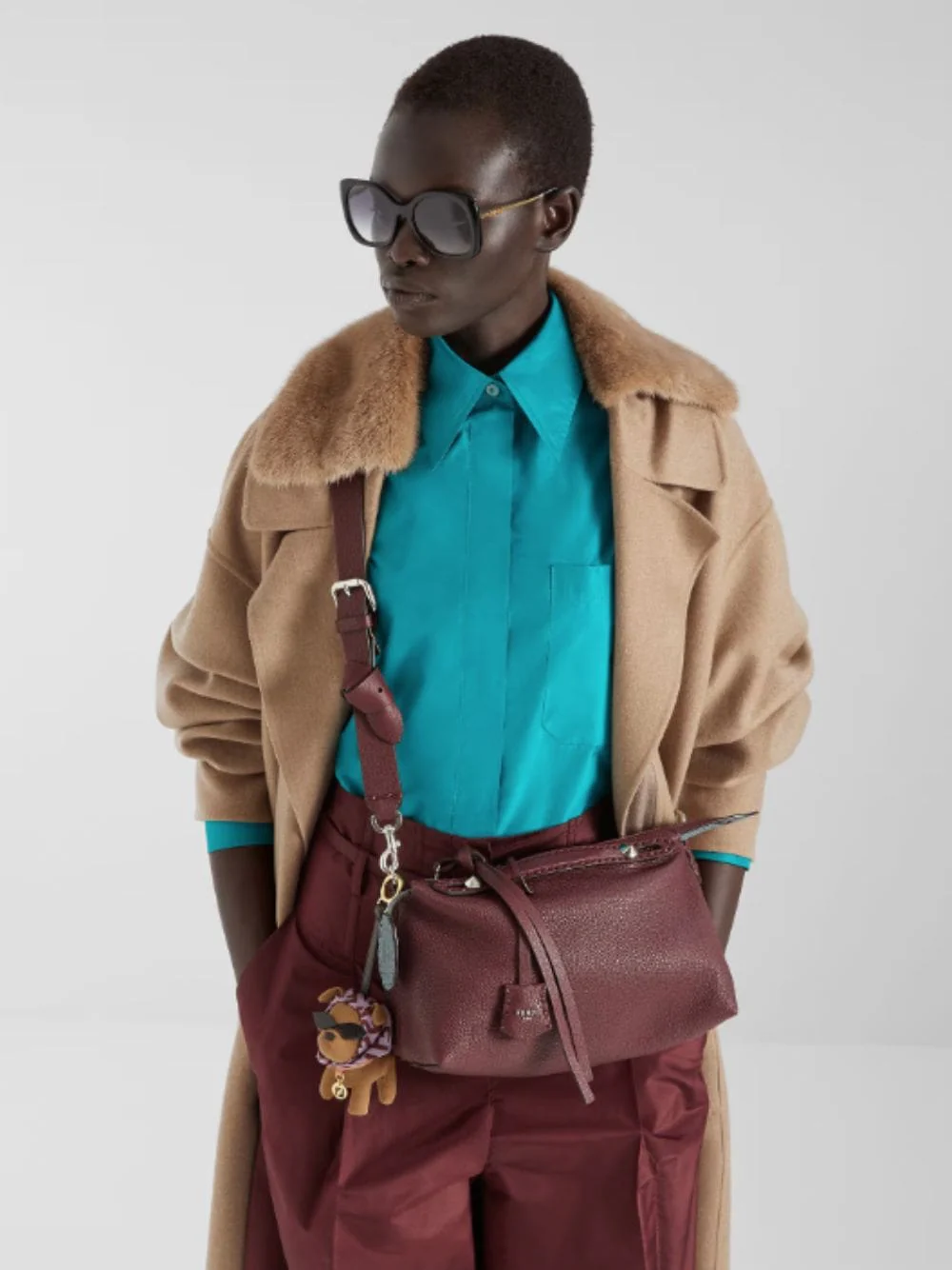 By The Way Bag Burgundy and Mercury Blue - Image 2
