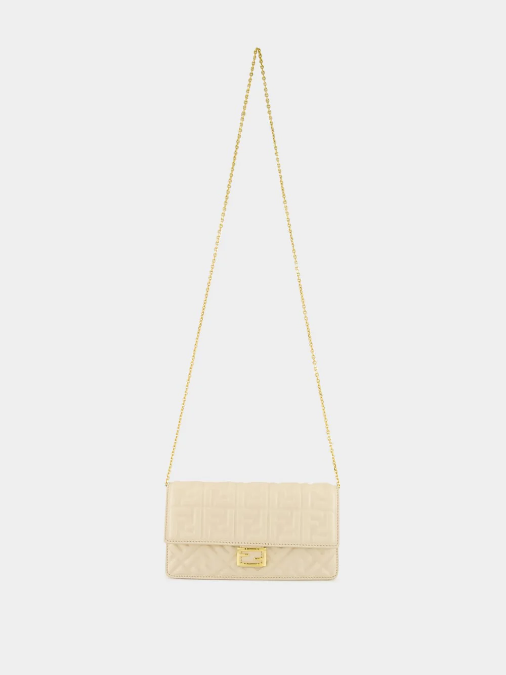 Camelia White Wallet On Chain Baguette - Image 2