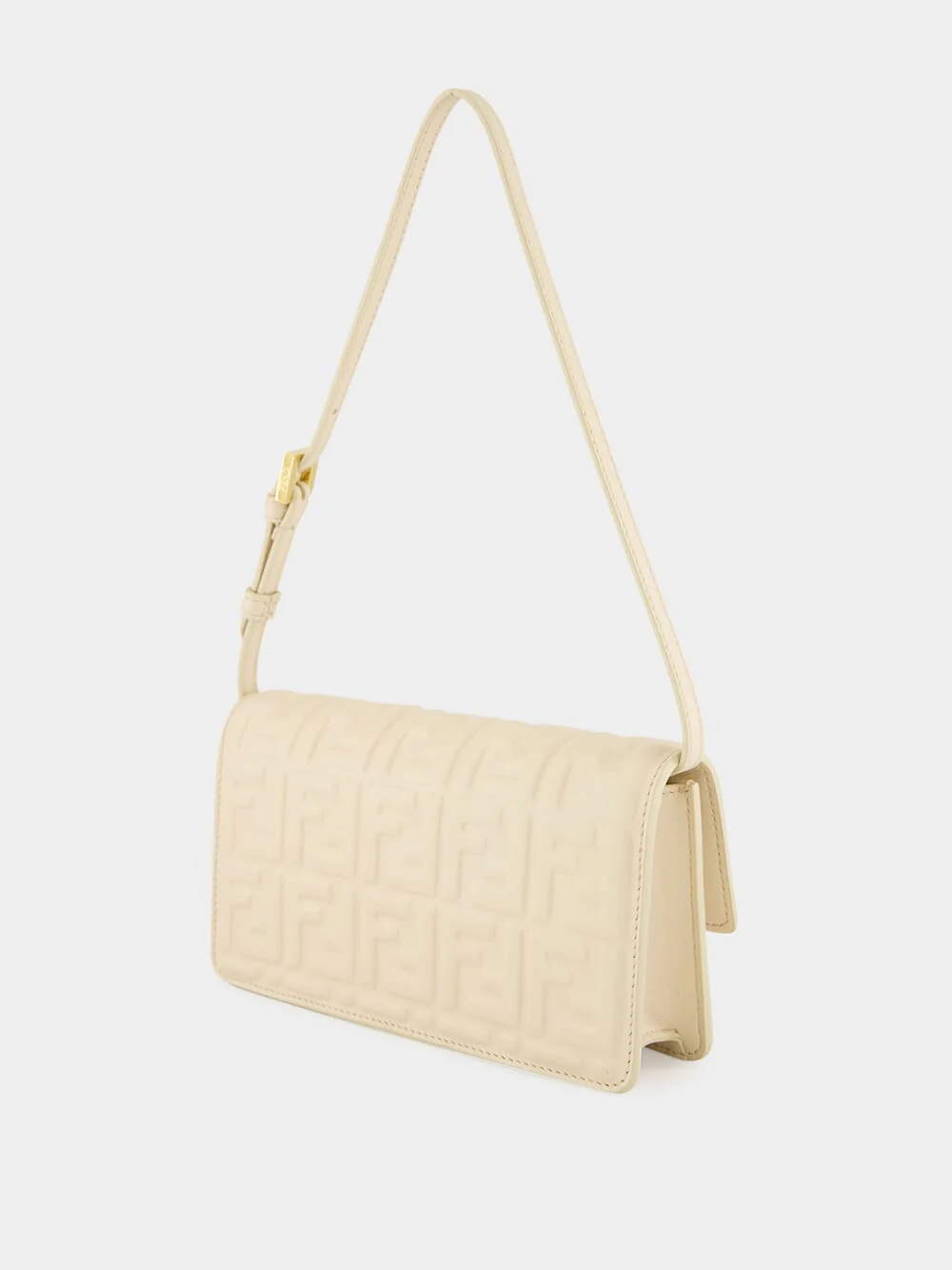 Camelia White Wallet On Chain Baguette - Image 5