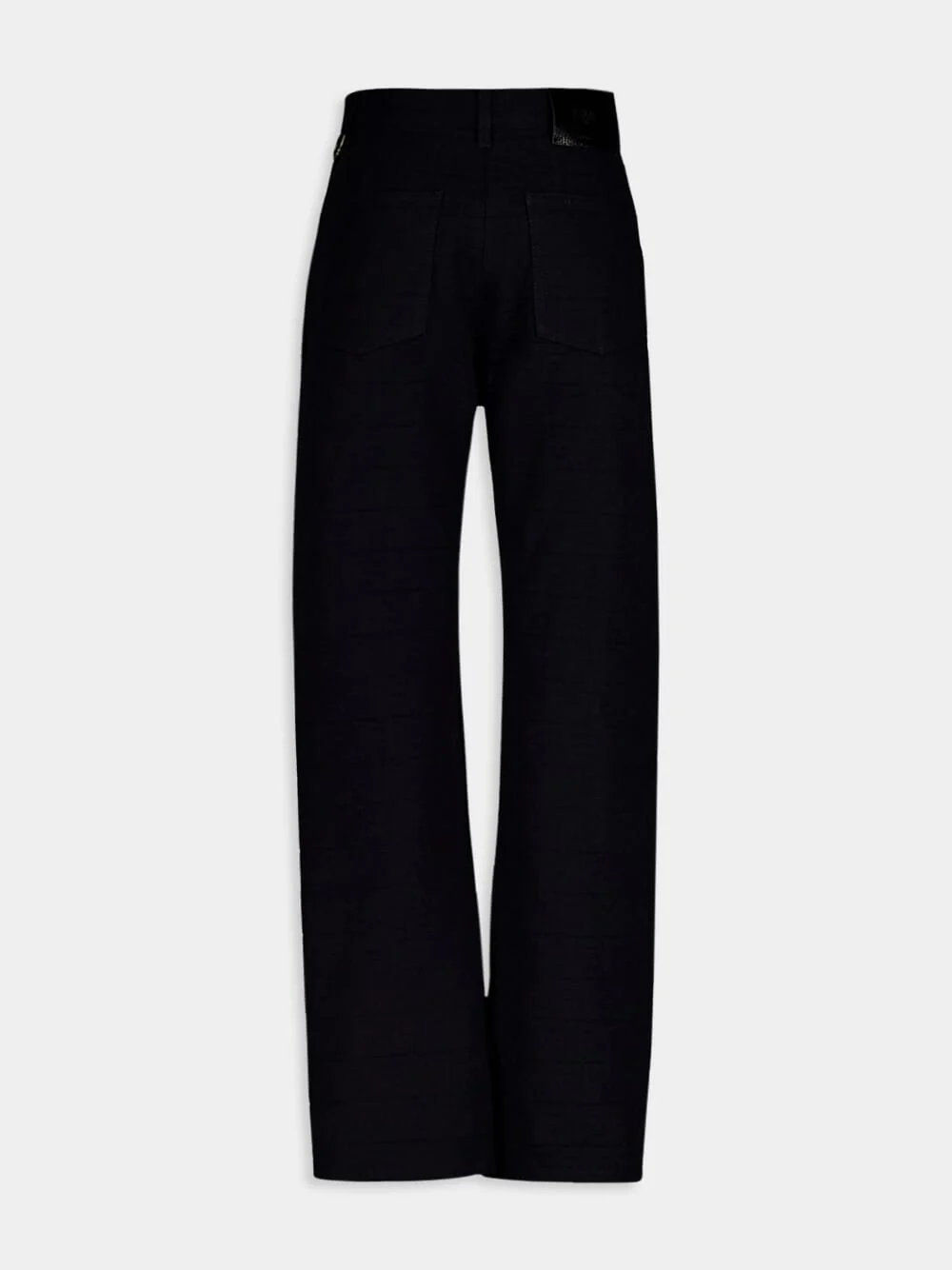 All-Over Jacquard FF Motif Denim Trousers - Image 4