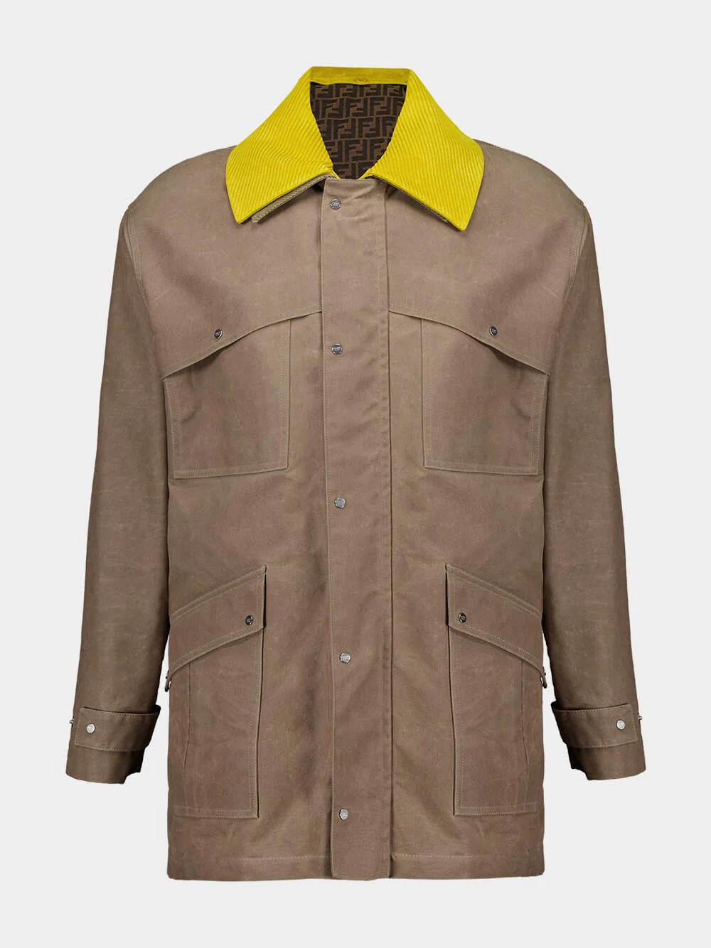 Beige Waxed Cotton Blouson