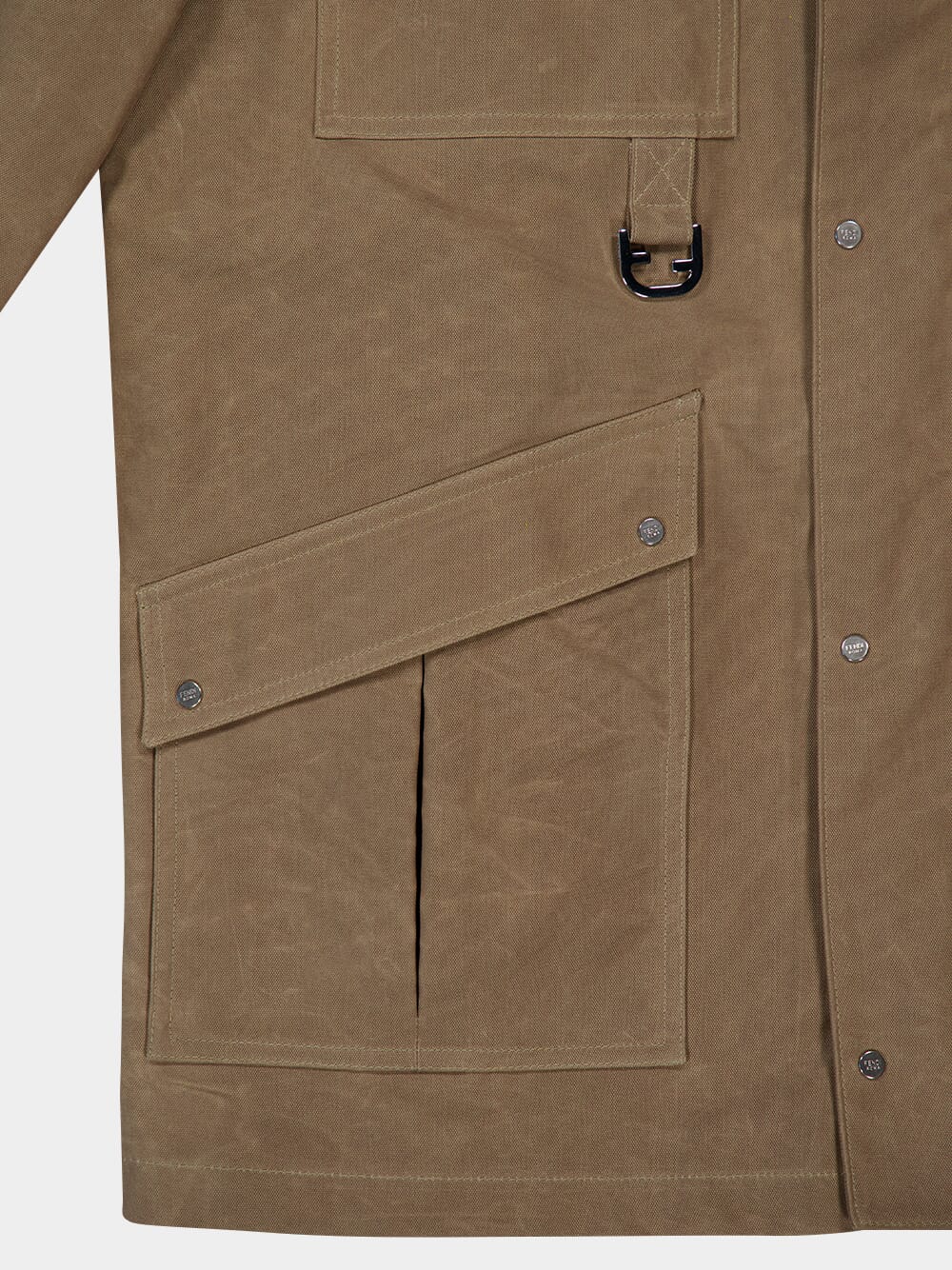 Beige Waxed Cotton Blouson - Image 5