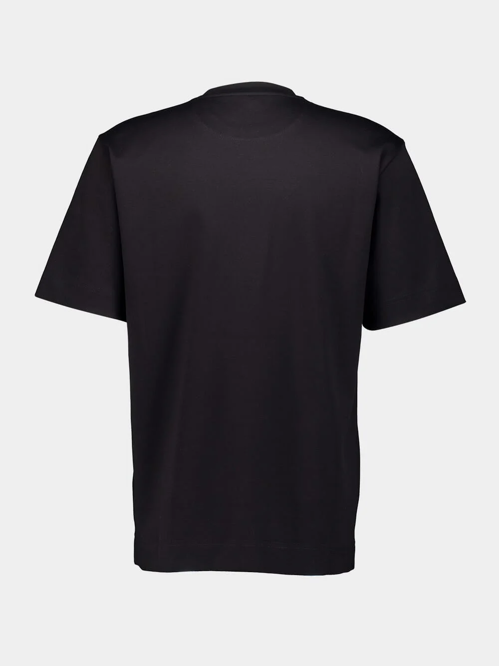 Black Cotton T-Shirt - Image 2