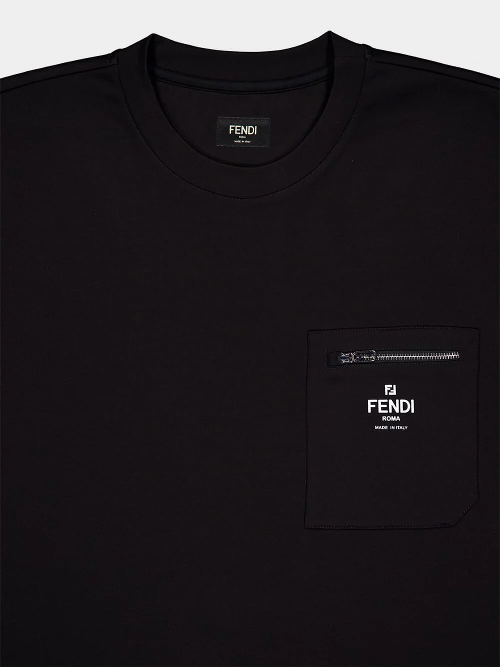 Black Cotton T-Shirt - Image 3