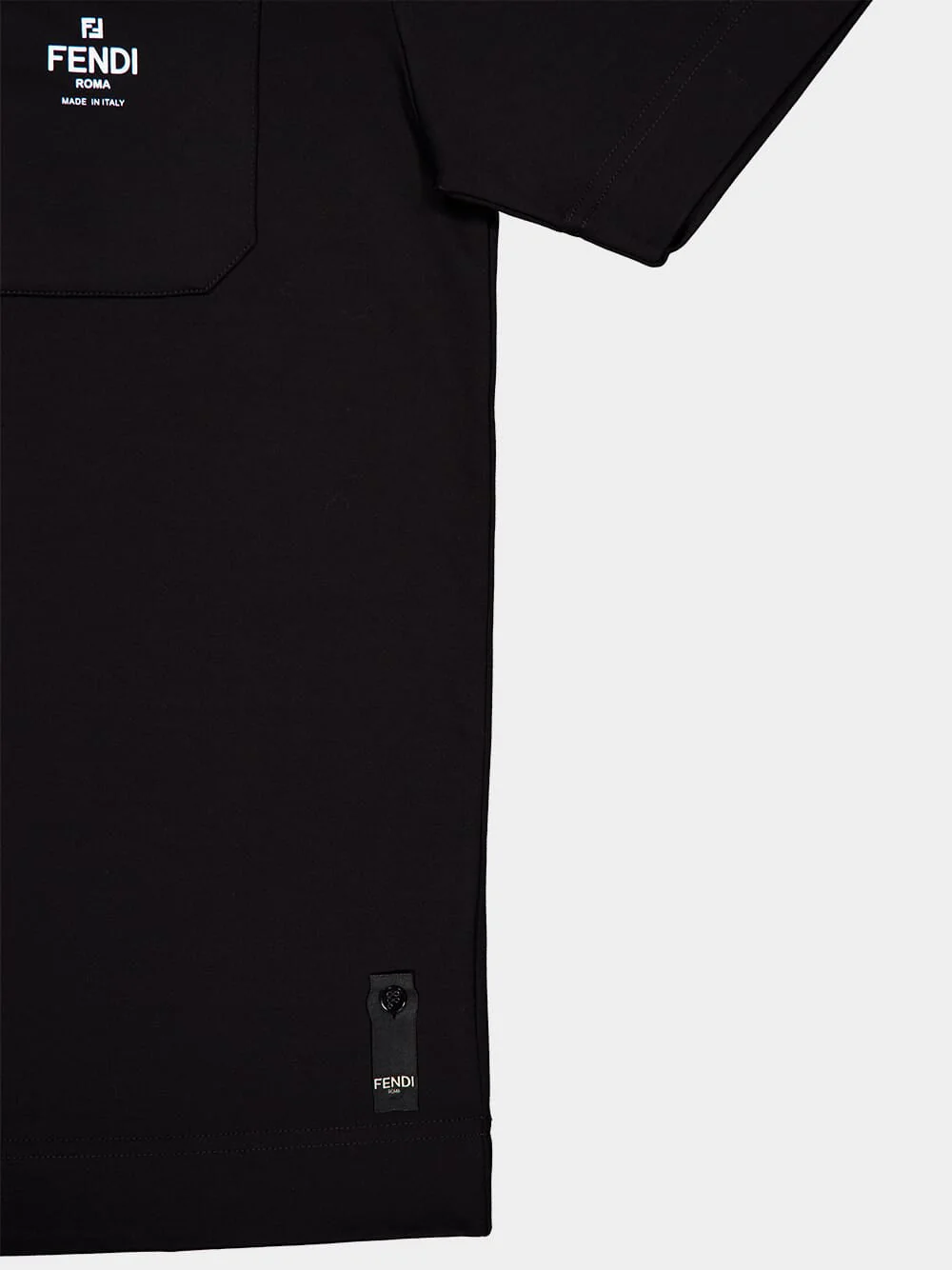 Black Cotton T-Shirt - Image 4
