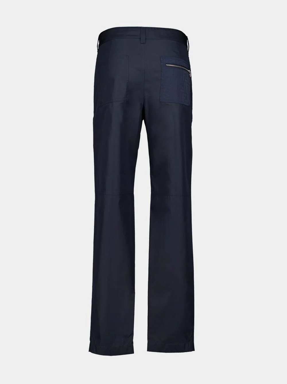 Blue Technical Cotton Trousers - Image 3