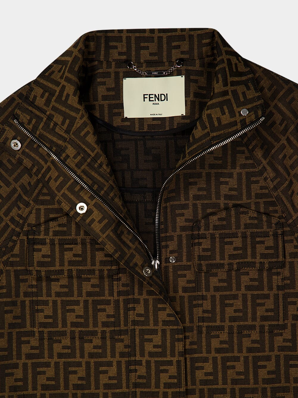 Brown FF Canvas Jacket - Image 4