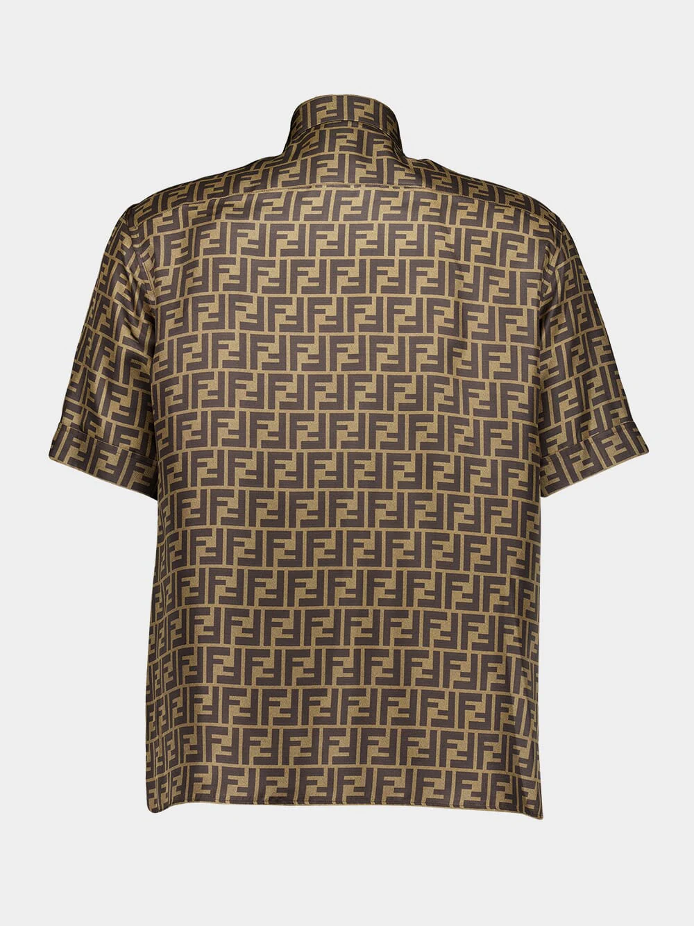 Brown FF Silk Shirt - Image 2
