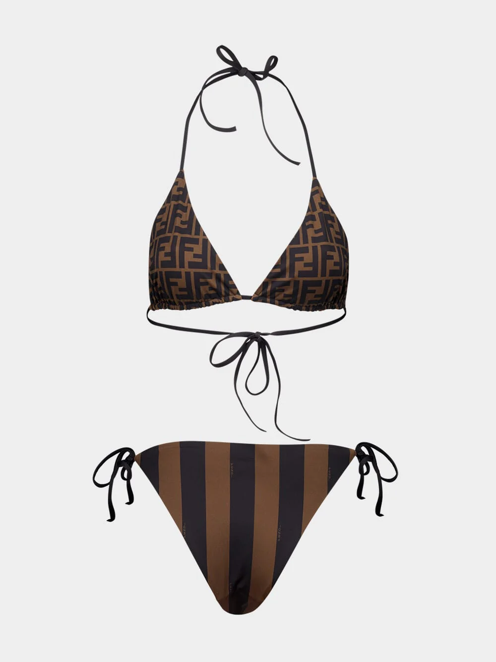 Brown Lycra® Reversible Bikini - Image 2