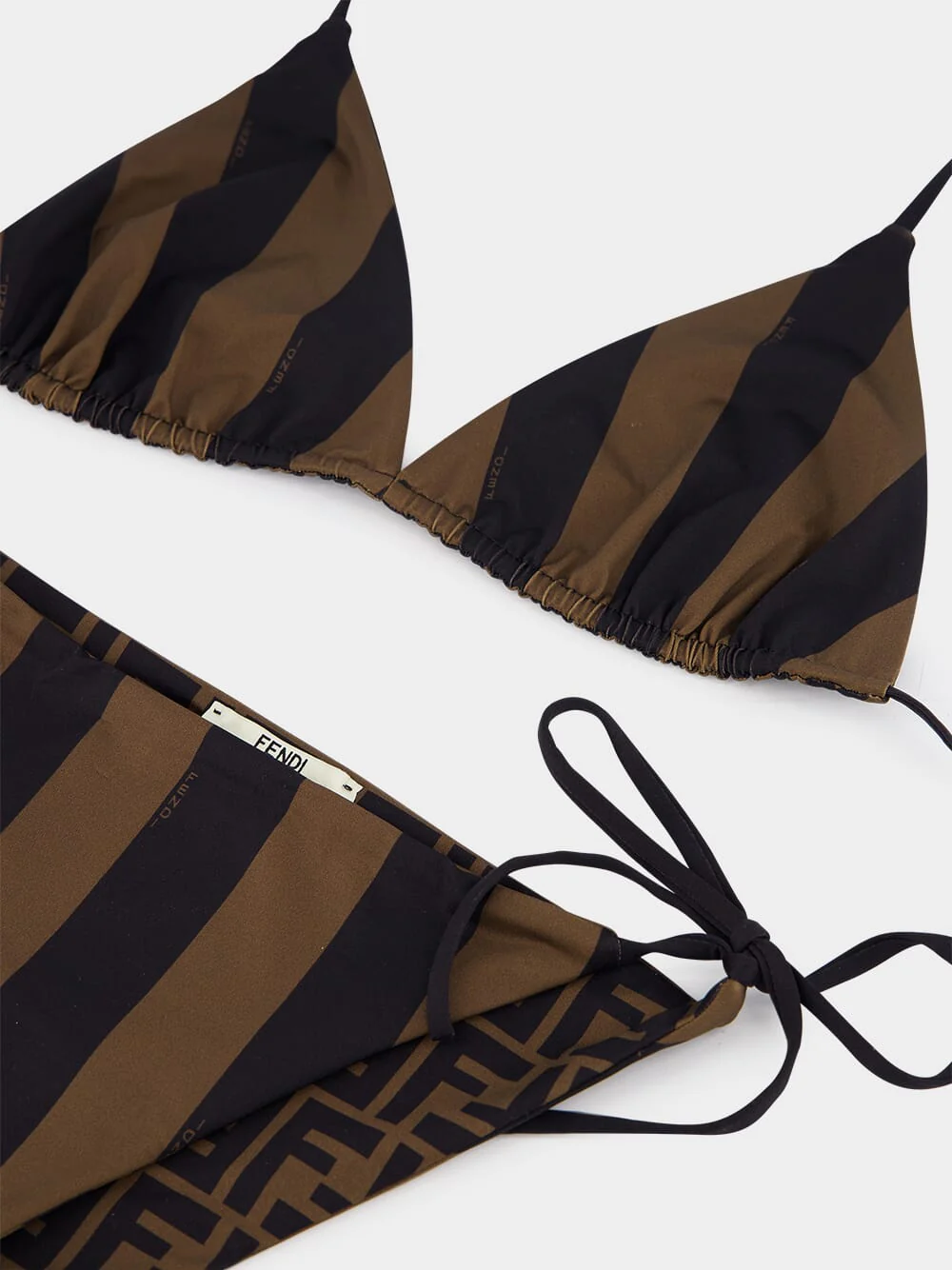 Brown Lycra® Reversible Bikini - Image 3