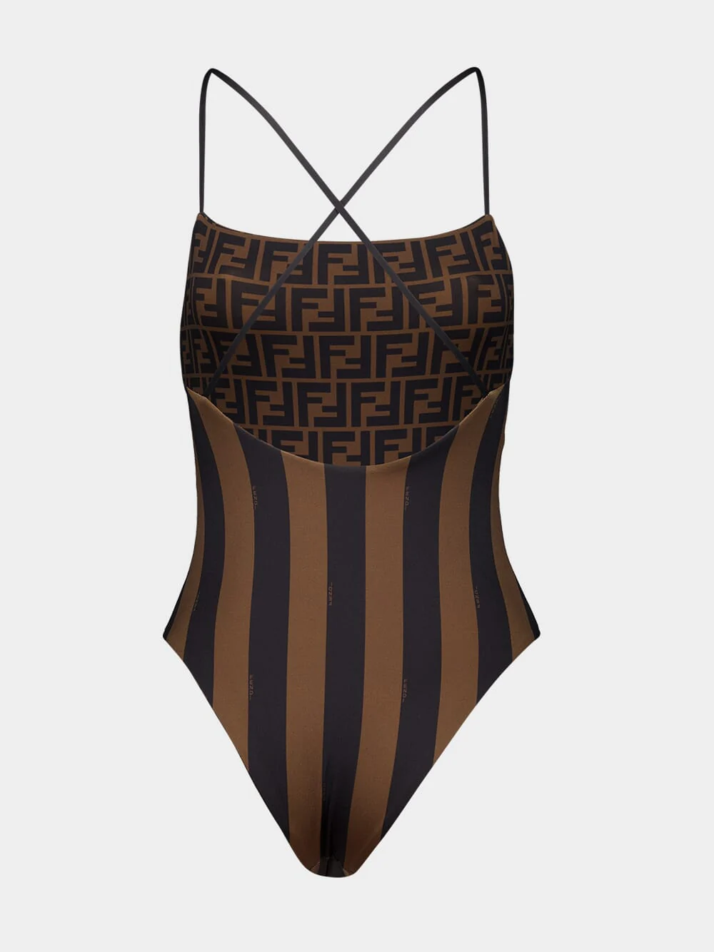 Brown Lycra® Reversible Swimsuit - Image 2