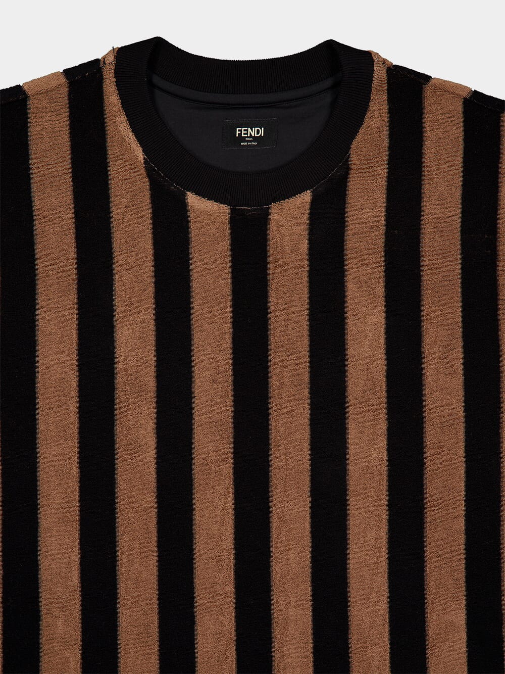 Brown Pequin Terry T-Shirt - Image 3