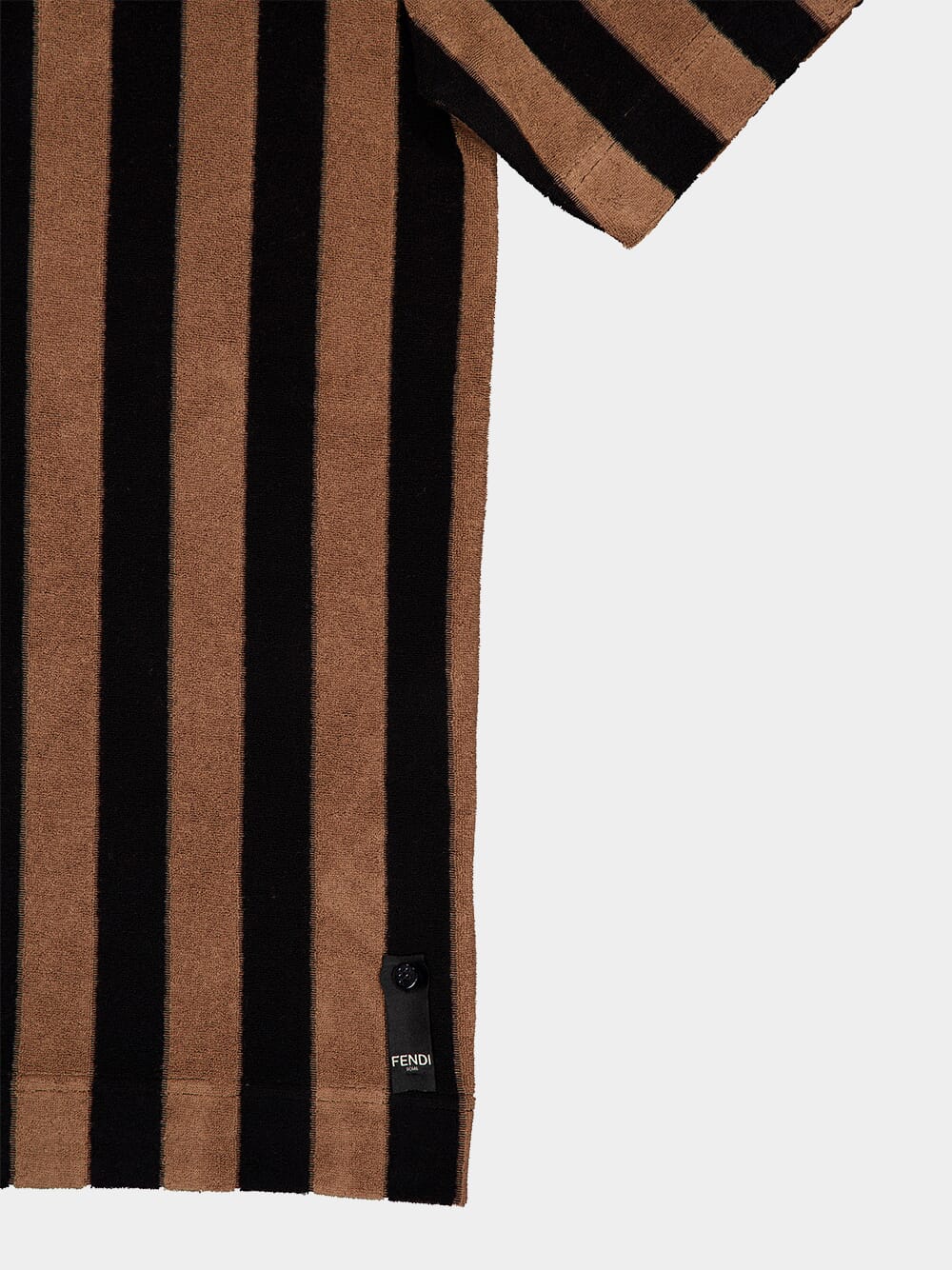 Brown Pequin Terry T-Shirt - Image 4