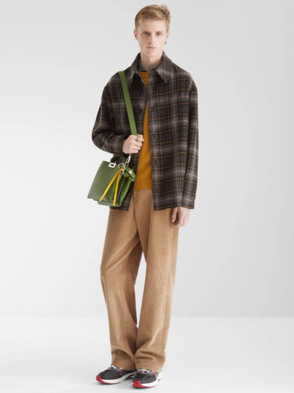 Brown Tartan Wool Jacket - Image 2