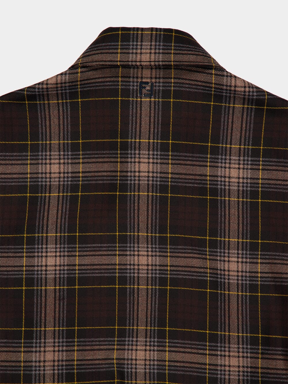 Brown Tartan Wool Jacket - Image 5