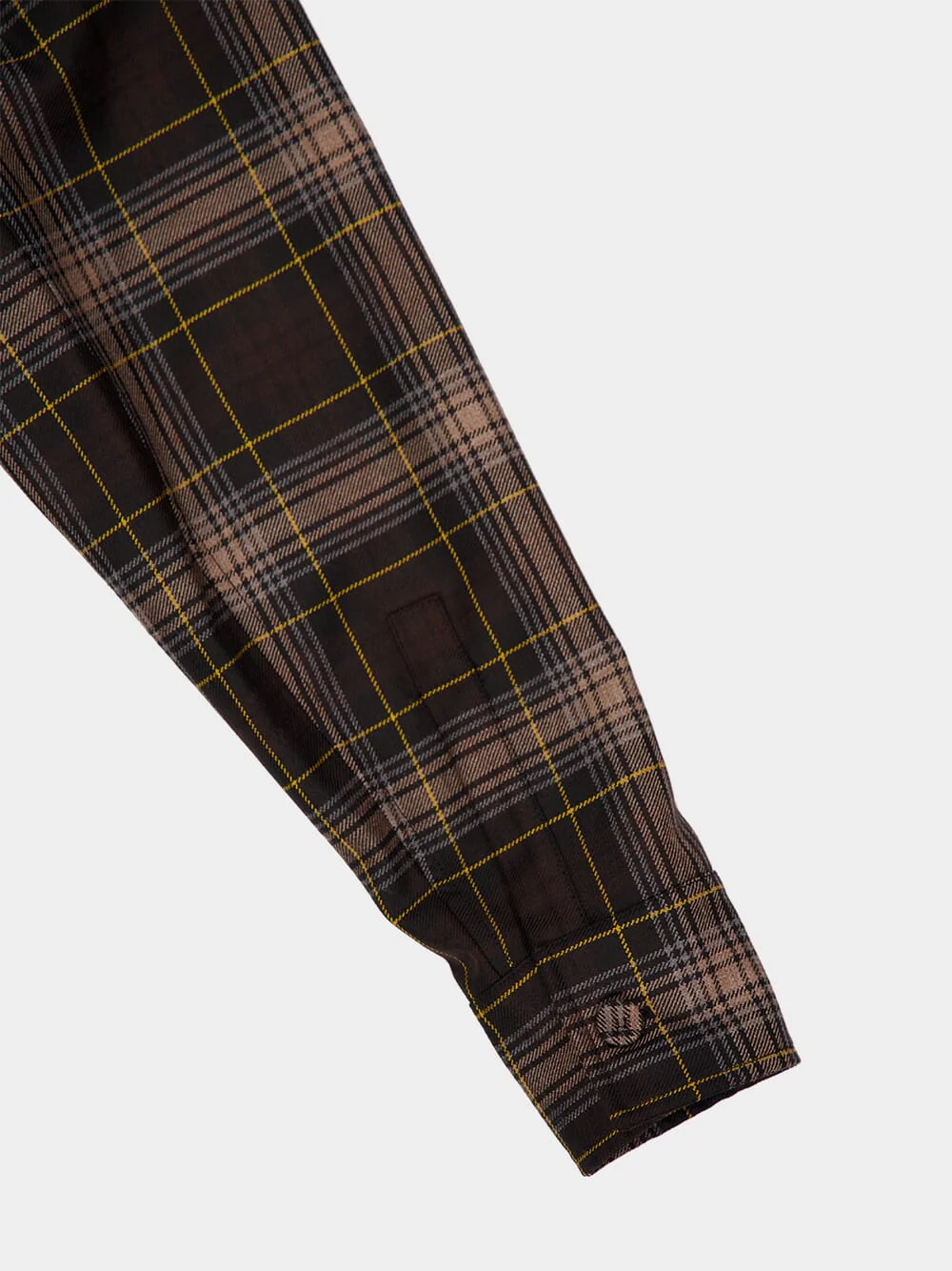 Brown Tartan Wool Jacket - Image 6
