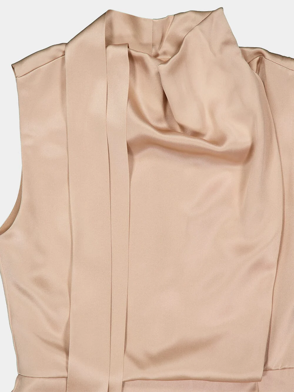 Champagne Silk Long Dress - Image 4