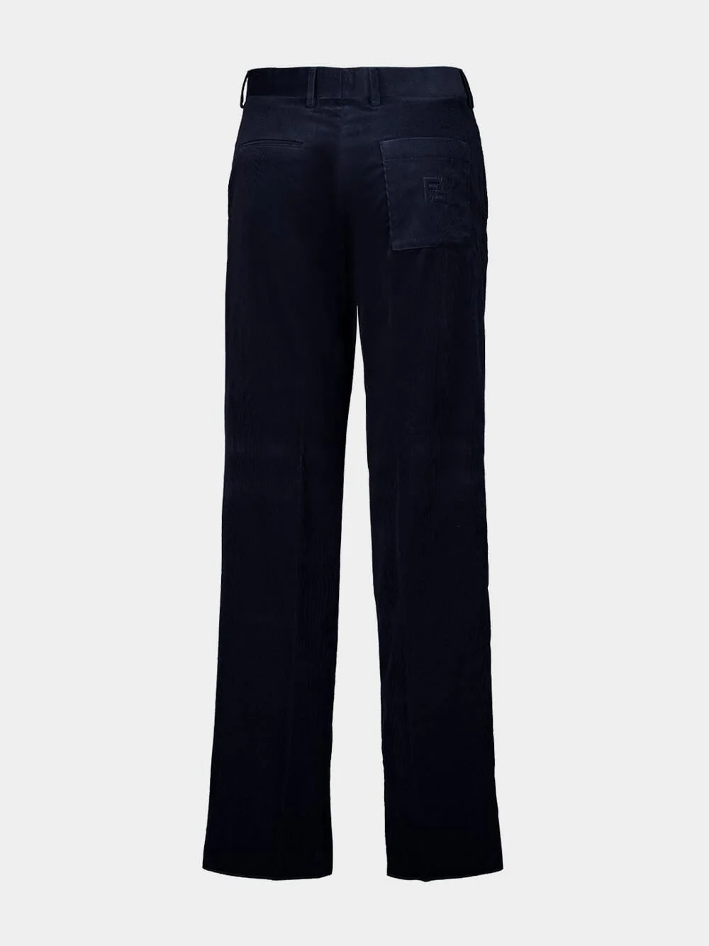 Dark Blue Corduroy Trousers - Image 2