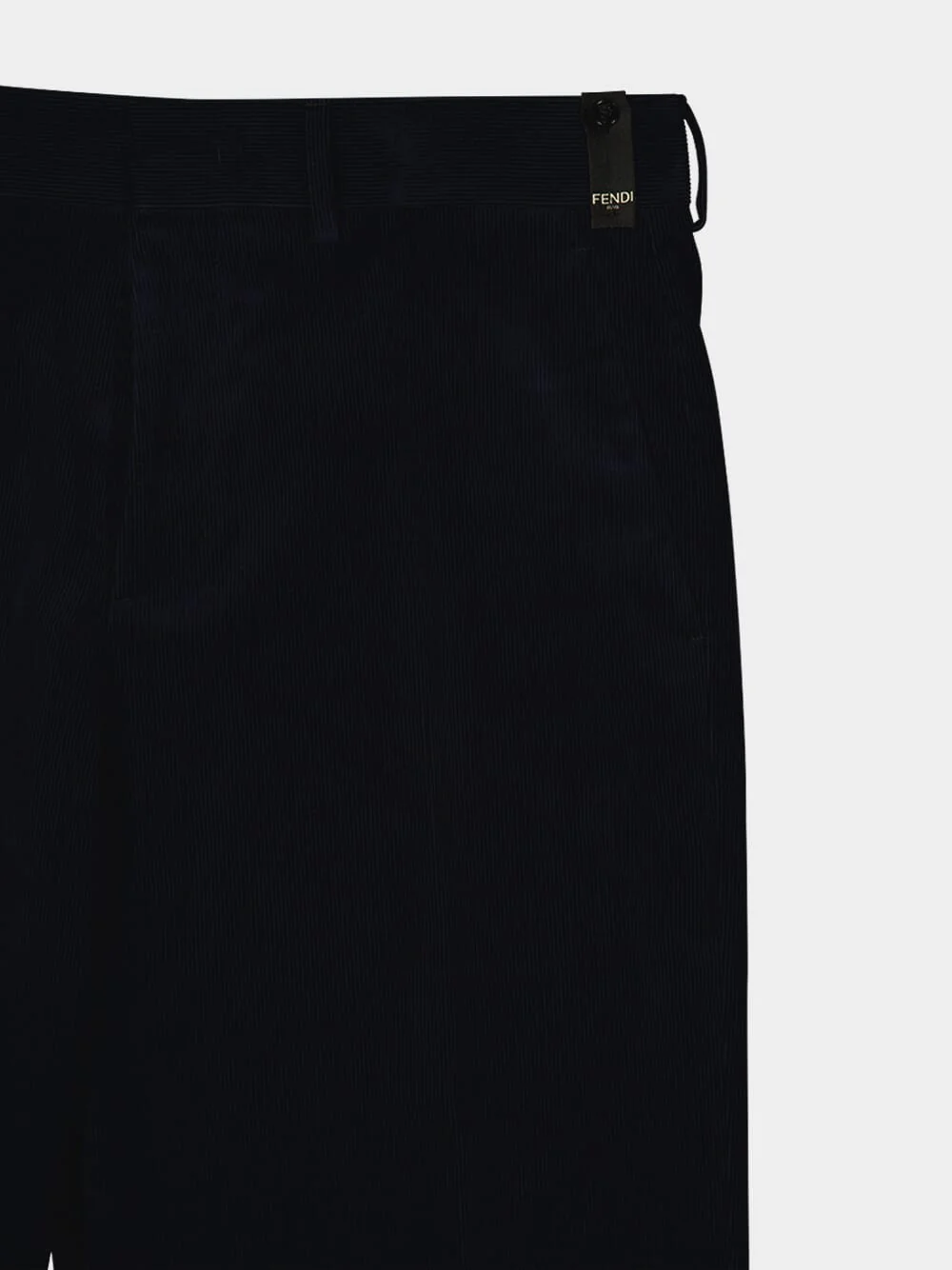 Dark Blue Corduroy Trousers - Image 3