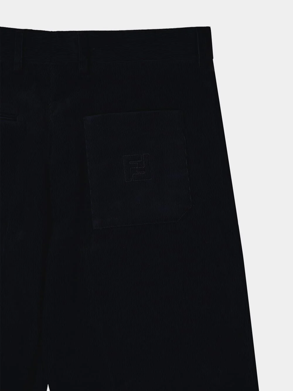 Dark Blue Corduroy Trousers - Image 4