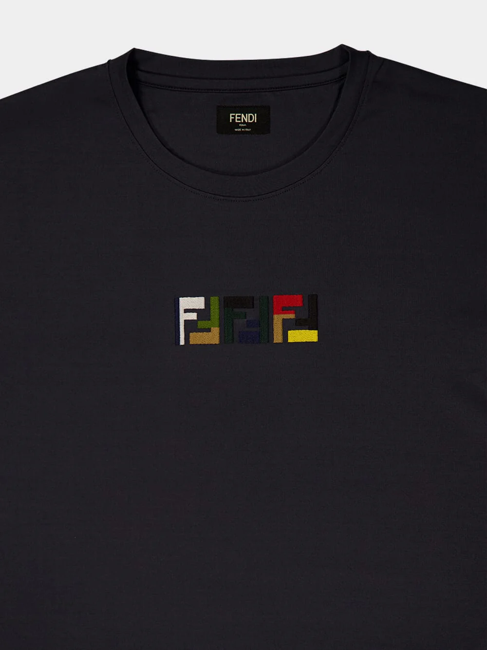 Dark Grey FF Cotton T-Shirt - Image 3